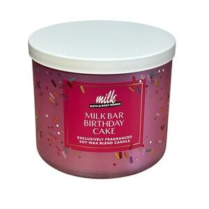 Bath & Body Works Milk Bar Birthday Cake 3-Wick Candle